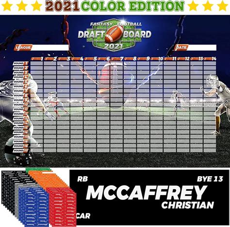 DMIGHT Fantasy Football Draft Board 2021 Kit, 640 Player India | Ubuy