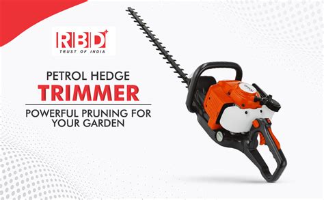 RBD Petrol Hedge Trimmer RBD Heavy Duty 2 Stroke 31CC Air Cooled Petrol ...