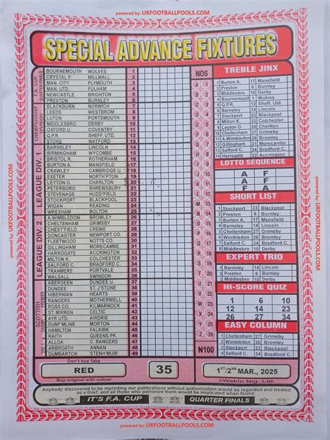 Week 35 Pool RSK Papers 2025: Bob Morton, Capital, Soccer X Research