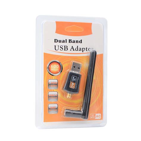 Wireless dual band adapter sa antenom USB 2.4GHz 5GHz 600Mb - Mob-Shop