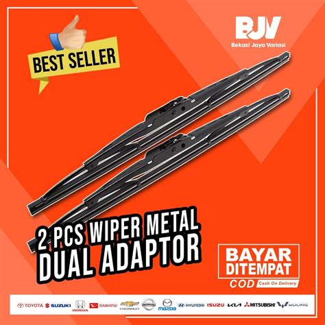 Jual Wiper Kaca Mobil RENAULT KWID Wiper Mobil Advantages Besi Konvensional Dual Adaptor ...