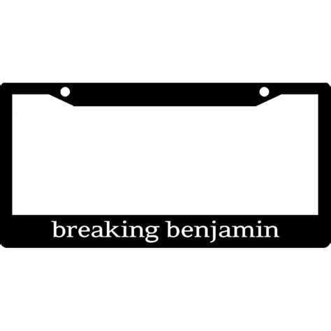 Breaking Benjamin Band Logo License Plate Frame
