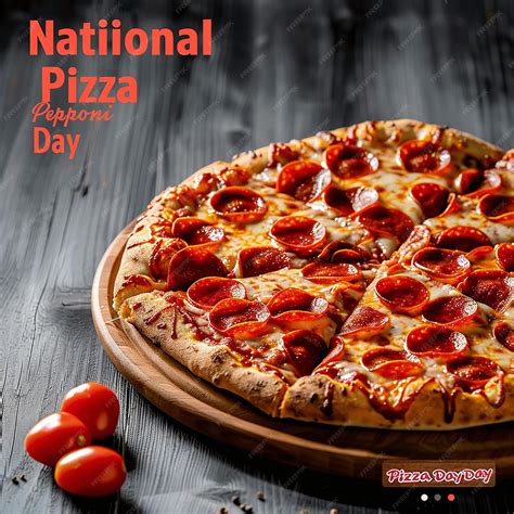 National Pepperoni Pizza Day promotional box Instagram post | Premium ...