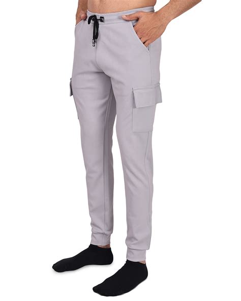 Buy Men's Grey Slim Fit Cargo Joggers Online in India at Bewakoof