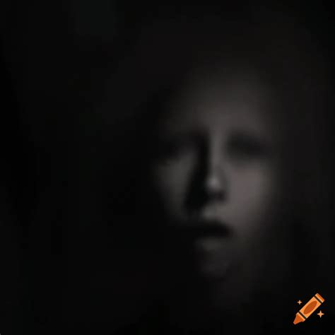 Dark and twisted face in the shadows