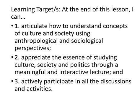 Understanding Culture, Society and Politics | PPTX