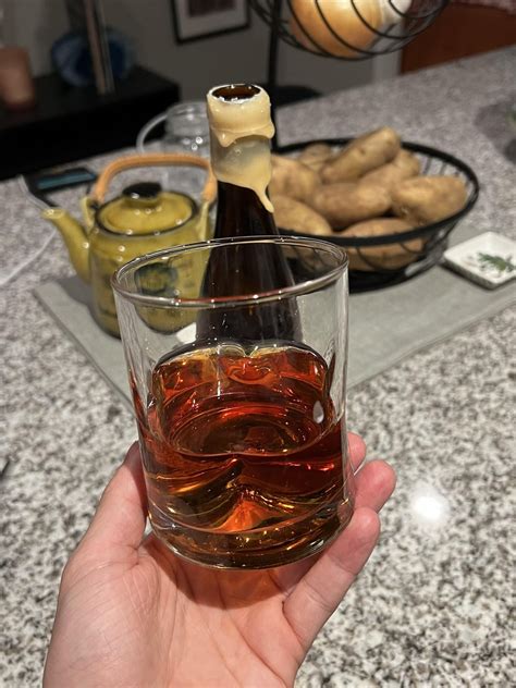 My first (aged) batch of mead. Was in the bottle 5 months and turned ...