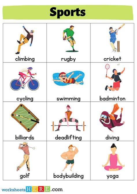 Sports Names 的图像结果