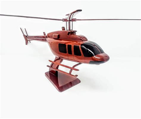 Buy Bell 407 Helicopter Wood Model Online at Lowest Price in Ubuy India ...