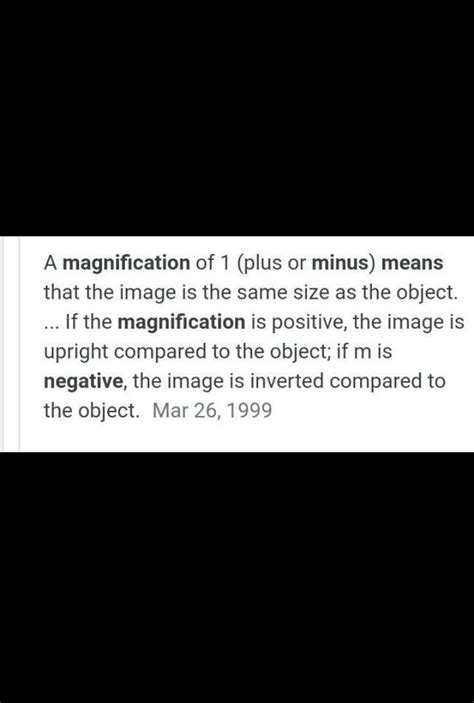 explain positive magnification negative magnification linear ...