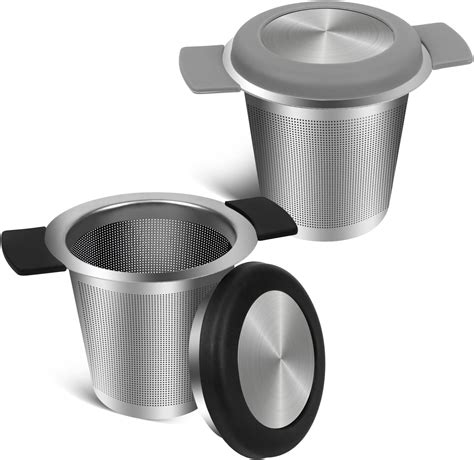 Amazon.com: Ohtomber Tea Infuser Strainers, Stainless Steel Loose Leaf ...
