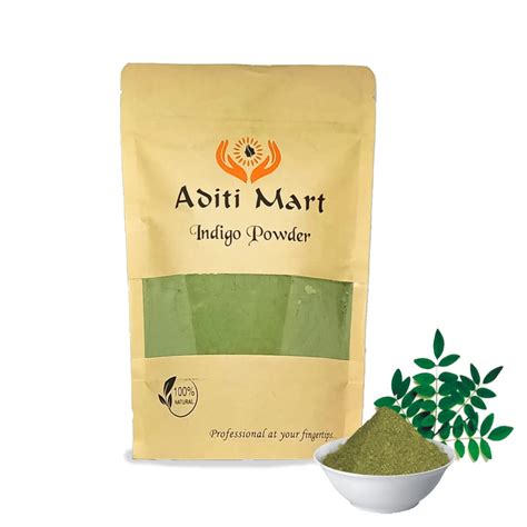Buy Aditi mart Natural Indigo Powder for Hair Black Colour, Avuri Leaf ...