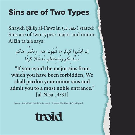 Types Of Sins