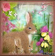 Image result for Spring Flower and Bunny