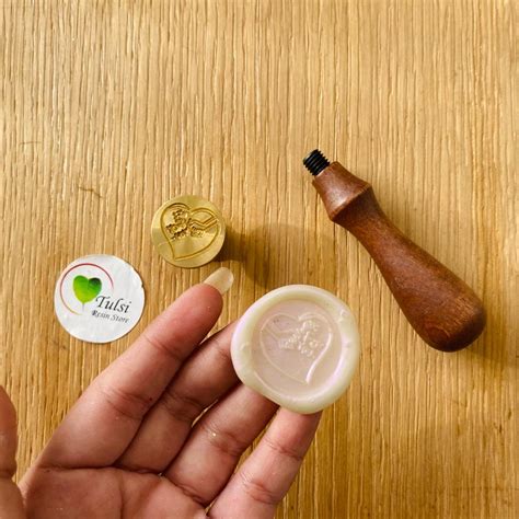 Wax Seal Stamp- Heart (C) – Tulsi Resin Store