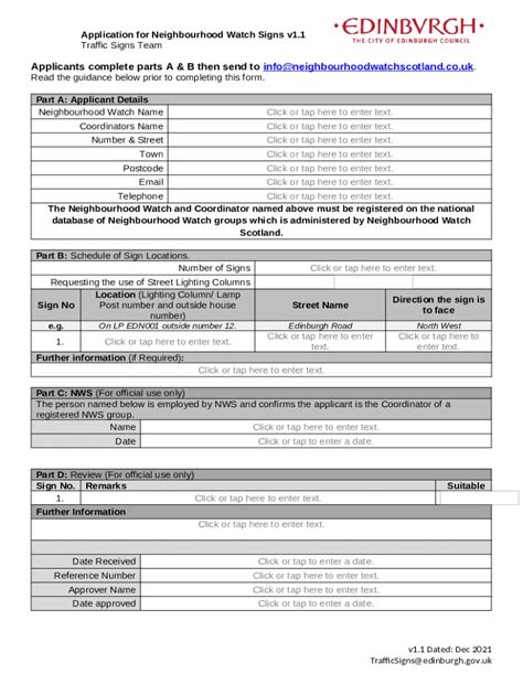 Neighbourhood-Watch-Signs-Application-v1. ... Doc Template | pdfFiller