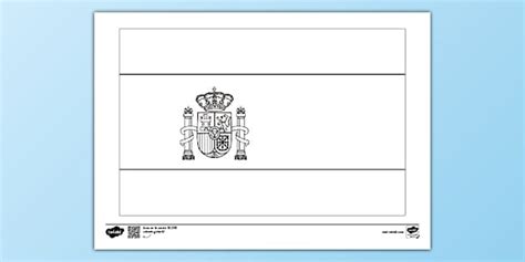 Spain Flag Colouring - Geography - Twinkl