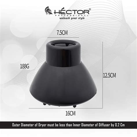 Hector Professional Diffuser For Hair Dryer|Attachment For Curly Wavy ...