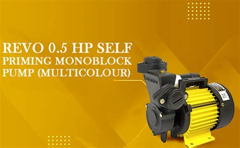 V-Guard Self Priming Monoblock Pump, REVO PLUS 1 HP, Multicolor ...