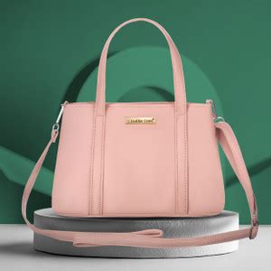 Leather Land Pink, Clear, Gold Sling Bag Base Belt In Peach Baby Pink ...