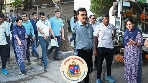 Mumbai: BMC Chief Ashwini Bhide Conducts Surprise Inspection Across ...