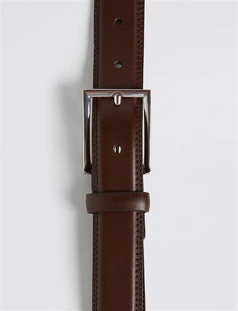 Buy High Shine Leather Buckle Belt at Marks & Spencer