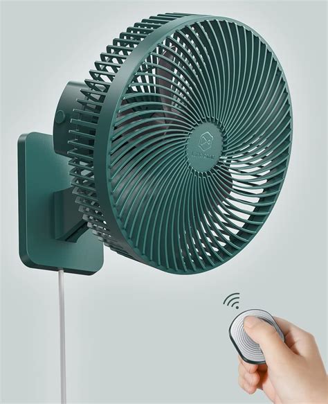 10 Inch Oscillating Wall Mounted Fan with Remote Control,High Velocity ...