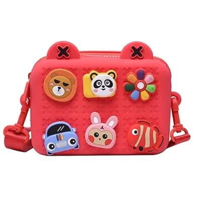 Buy SCOOBA Kids Cartoon Silicon Crossbody Bag, Multicolor assorted ...
