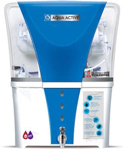 Aqua Active Zest RO+UV+PH+TDS Controller 15 L RO + UV Water Purifier ...