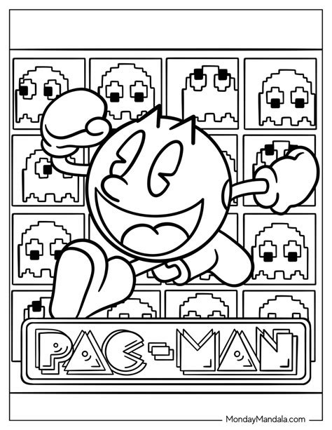 20 Pac Man Coloring Pages (Free PDF Printables)