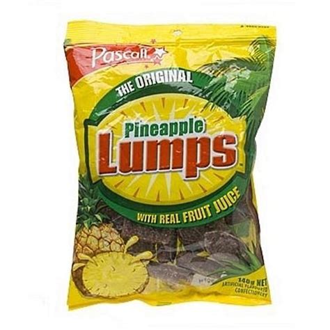 Pascal Pineapple Lumps 140g Australian Sweets Candy Pack Of 4 ...