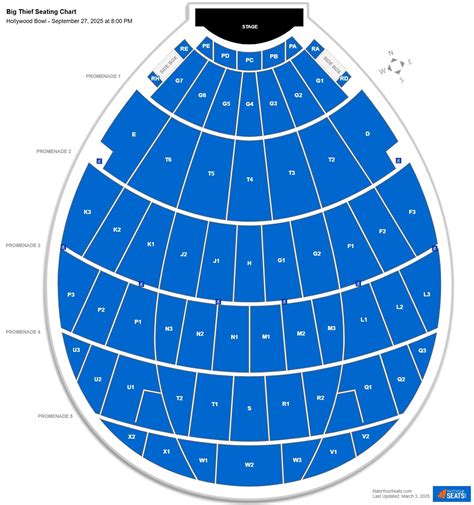 Hollywood Bowl Seating Chart - RateYourSeats.com
