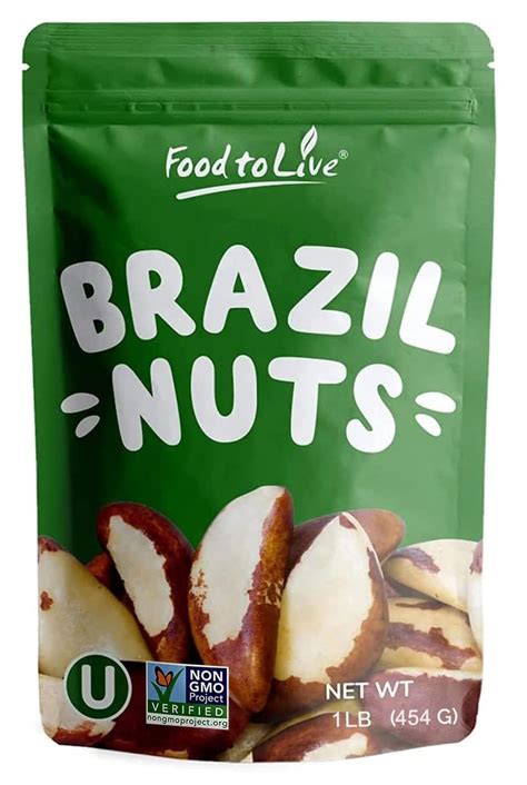Food to Live Oven Roasted Brazil Nuts with Himalayan Salt - India | Ubuy
