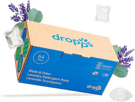 Amazon.com: Dropps Stain & Odor Laundry Detergent Pods: Lavender Eucalyptus | 64 Count | HE ...