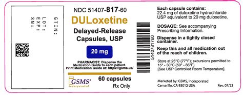 DailyMed - DULOXETINE DELAYED-RELEASE- duloxetine hydrochloride capsule, delayed release pellets