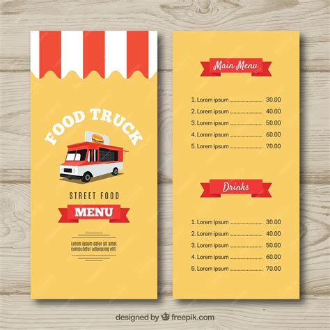 Food Truck Template Design