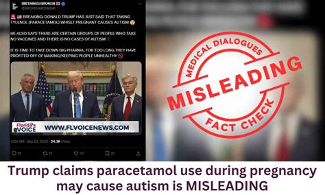 Fact Check: Does Paracetamol consumption during pregnancy leads to ...