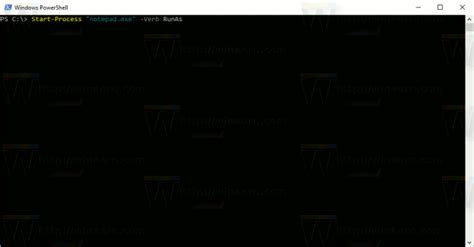 Start-Process PowerShell 的图像结果