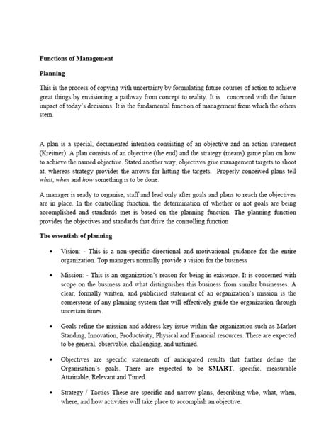 Image result for Functions of Management PDF