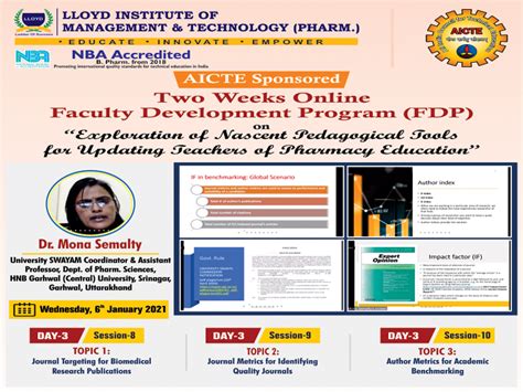 AICTE Sponsored Two Weeks Online Faculty Development Program (FDP ...