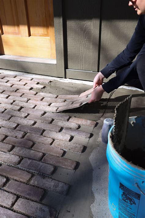 How To Install Bricks On A Concrete Porch Floor - Nadine Stay | Porch ...