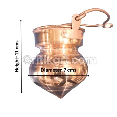 Buy Online Copper Handcrafted Kamandalu- Ritikart