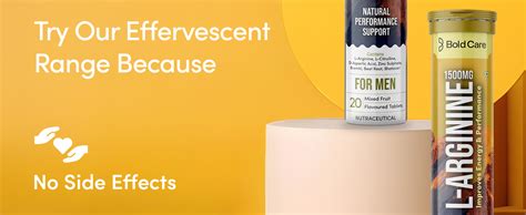 Bold Care L-Arginine & L-Citrulline Effervescent Tablets (Pack of 1 (20 ...