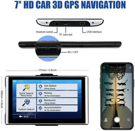 7 Inch Car GPS Navigation Touch Screen Maps Spoken | Ubuy India