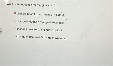 Image result for Marginal Cost Equation Example