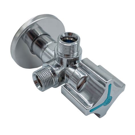 ARCO ZAWÓR KĄTOWY ANTYKAMIENNY A-80 TWIN VITAQ 1/2"X3/8"X3/8 ...