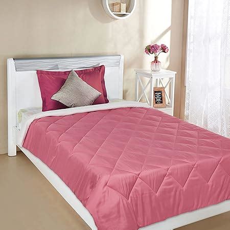 Amazon Brand - Solimo Microfibre Reversible Comforter, Single (Mellow ...