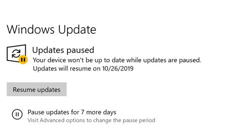 Image result for How to Unpause Windows Updates Windows 1.0