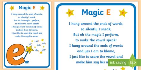 Magic E Display Poster