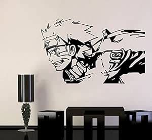 CVANU Naruto Wall Vinyl Decal Naruto Uzumaki Vinyl Stickers Anime Art ...